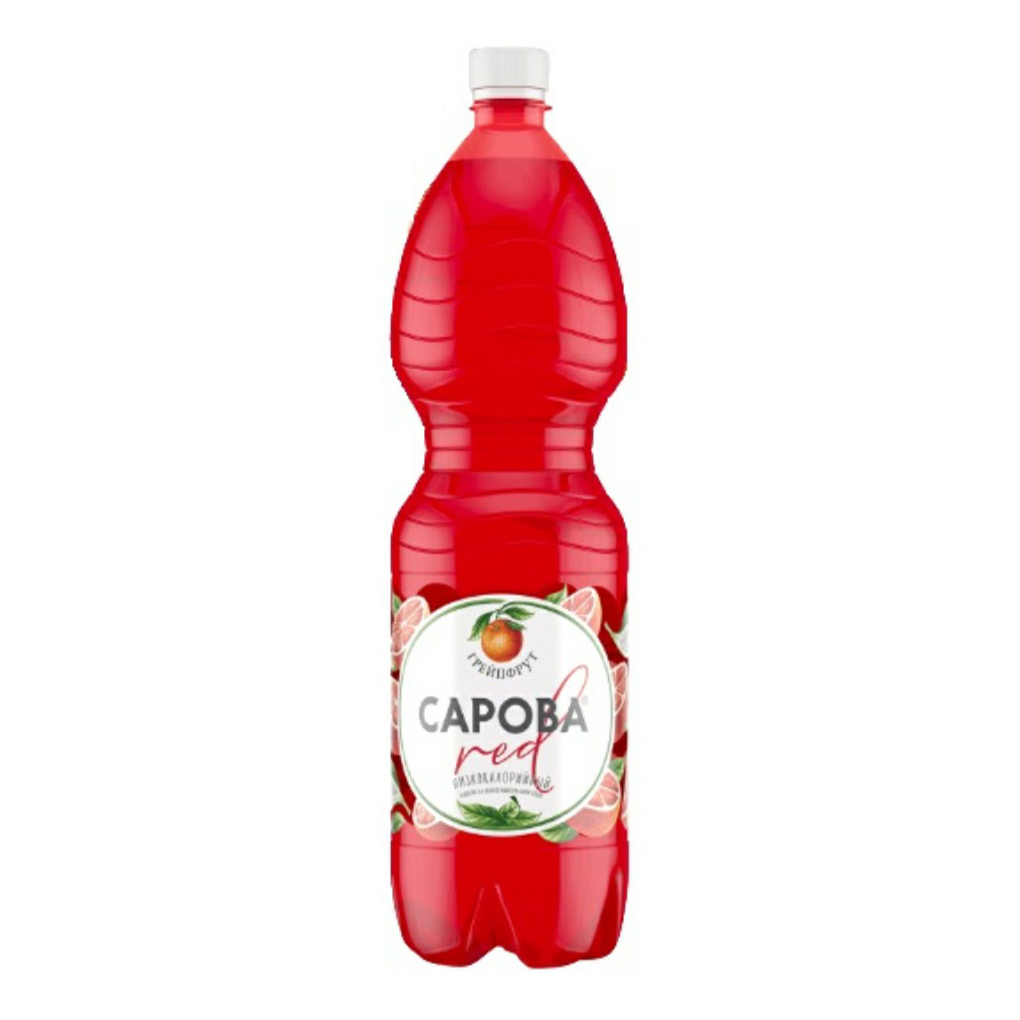 

Газированный напиток Сарова Red со вкусом грейпфрута среднегазированный 1,5 л