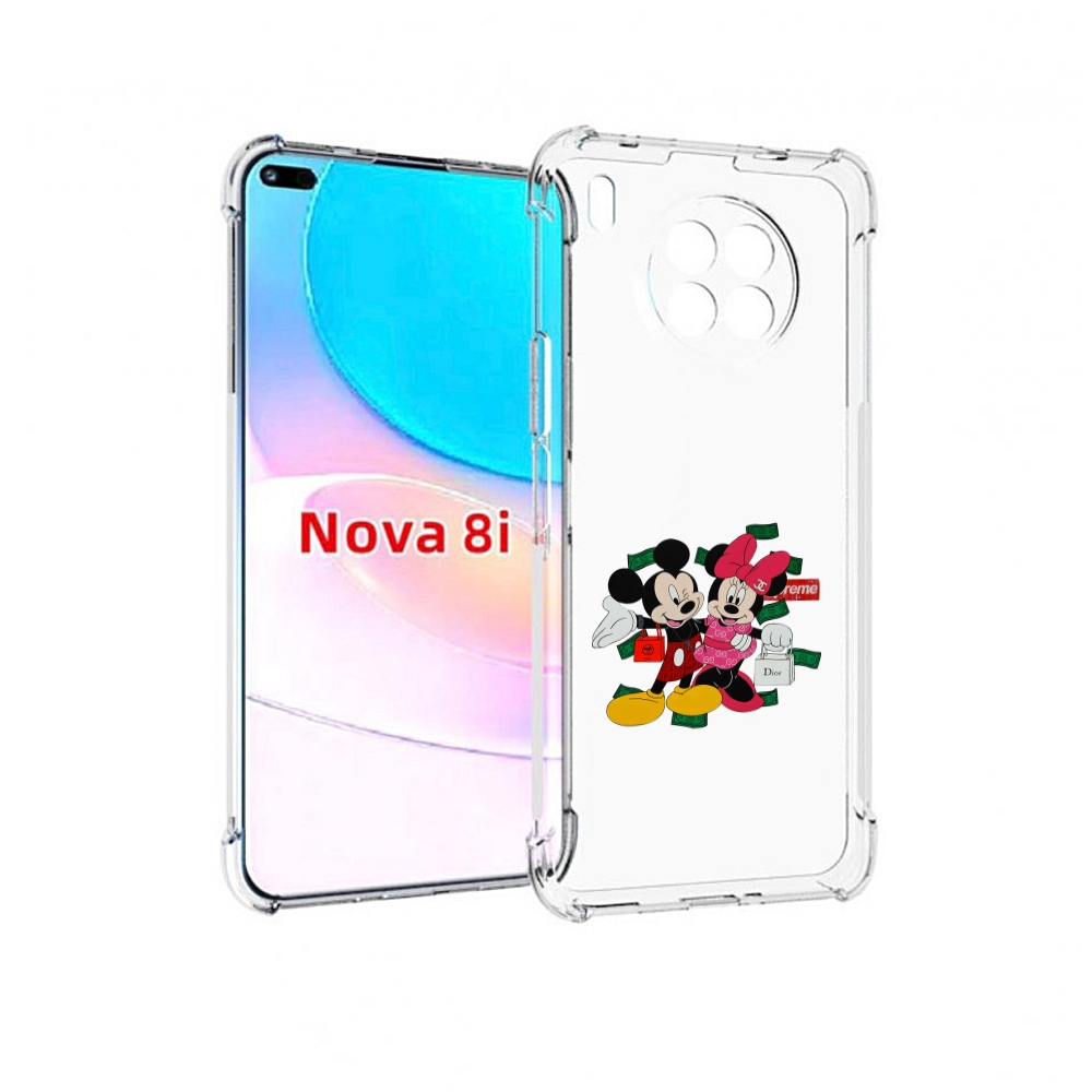 Чехол бампер MyPads модные-микки-маус детский для Huawei Nova 8i