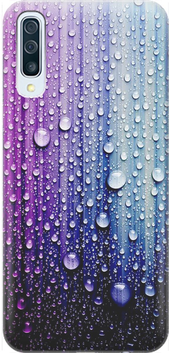 

Чехол на Samsung Galaxy A50/A50s/A30s "Капли на голубом", 1539