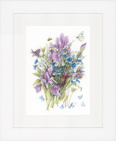 

Набор для вышивания на аиде LANARTE "Irises", арт.PN 0147543