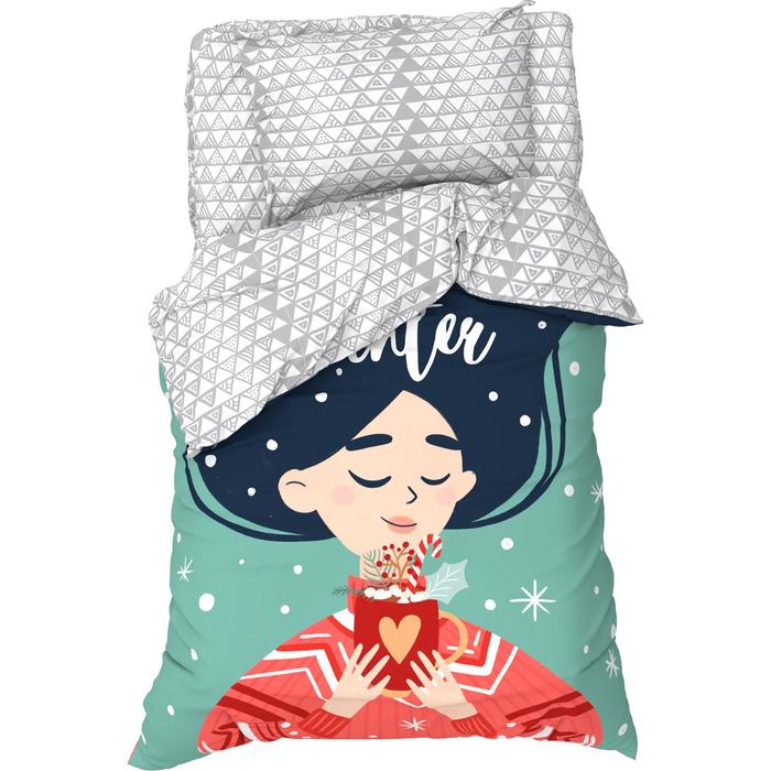 

Постельное белье Этель 1.5 сп Hello winter, 143*215 см, 150*214 см, 50*70 см -1 шт