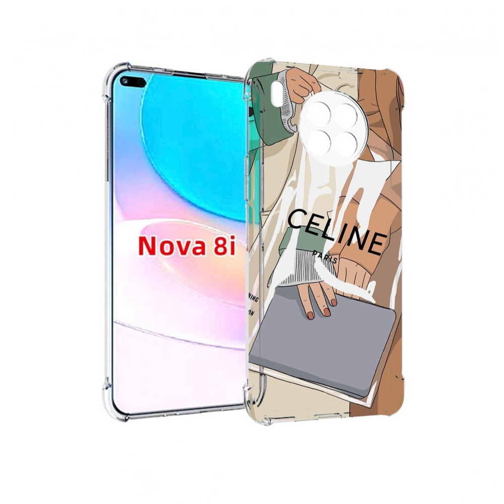 

Чехол бампер MyPads пакет-келин-париж женский для Huawei Nova 8i, Прозрачный, Tocco