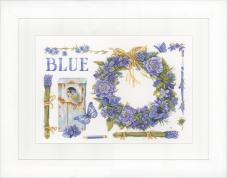 

Набор для вышивания на хлопке LANARTE "Lavender Wreath", арт.PN 0149993