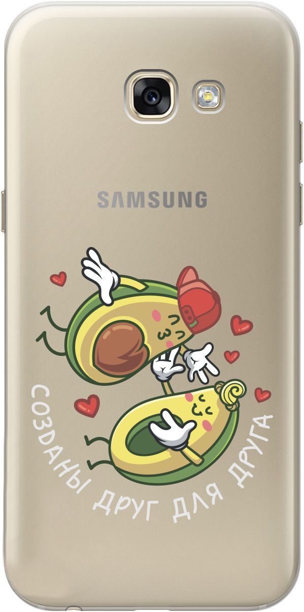 

Чехол на Samsung Galaxy A5 (2017) с принтом "Avo-Love" прозрачный, 1765