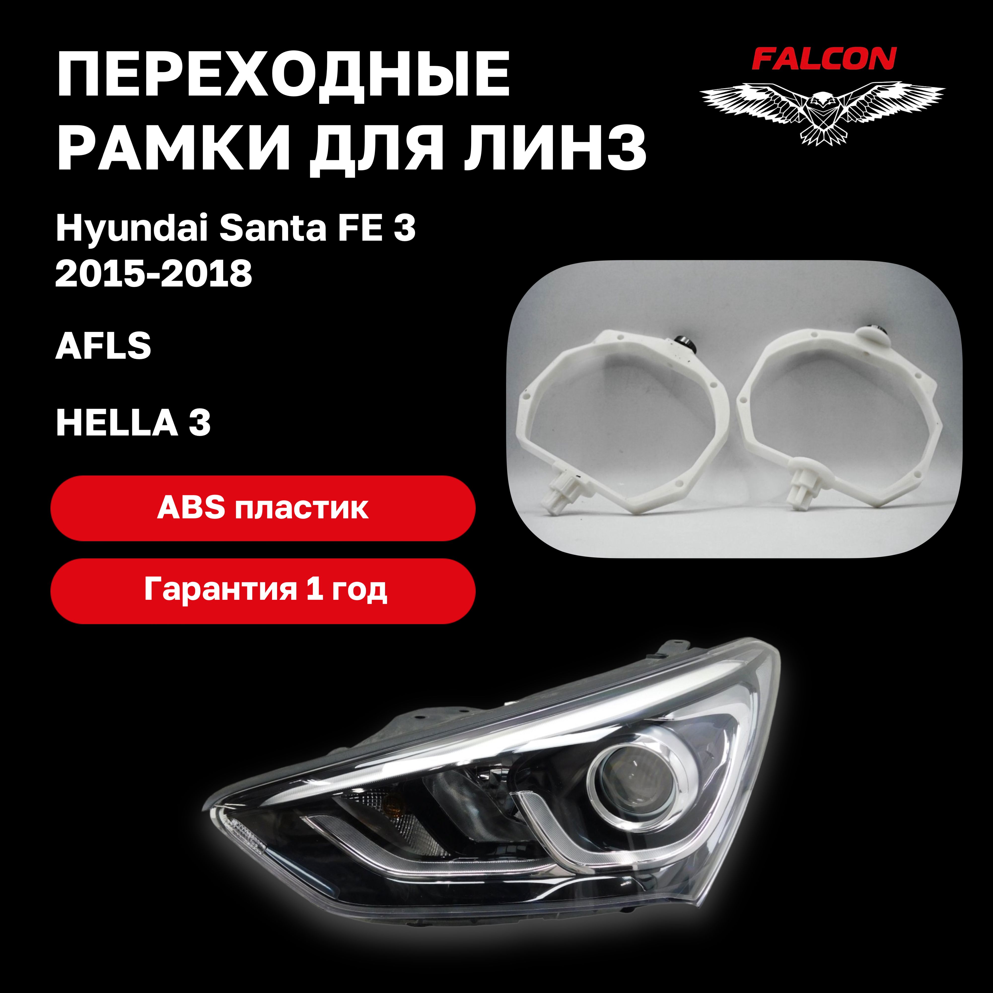 

Рамка переходная для линз Hyundai Santa FE 3 2015-2018 г.в. рестайлинг AFLS Hella 3