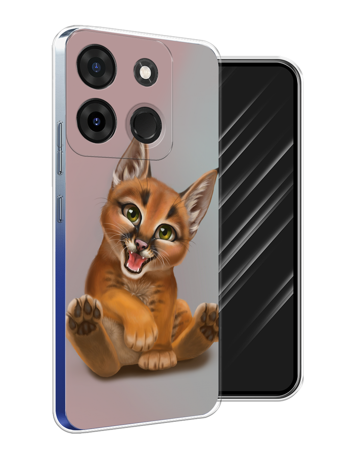 

Чехол Awog на Infinix Smart 7 Plus "Малыш рыси", Оранжевый;серый, 3103950-1