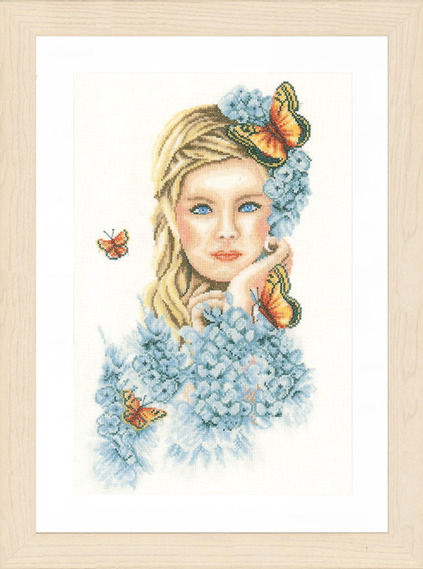 

Набор для вышивания на льне LANARTE "Yellow butterflies", арт.PN 0156299
