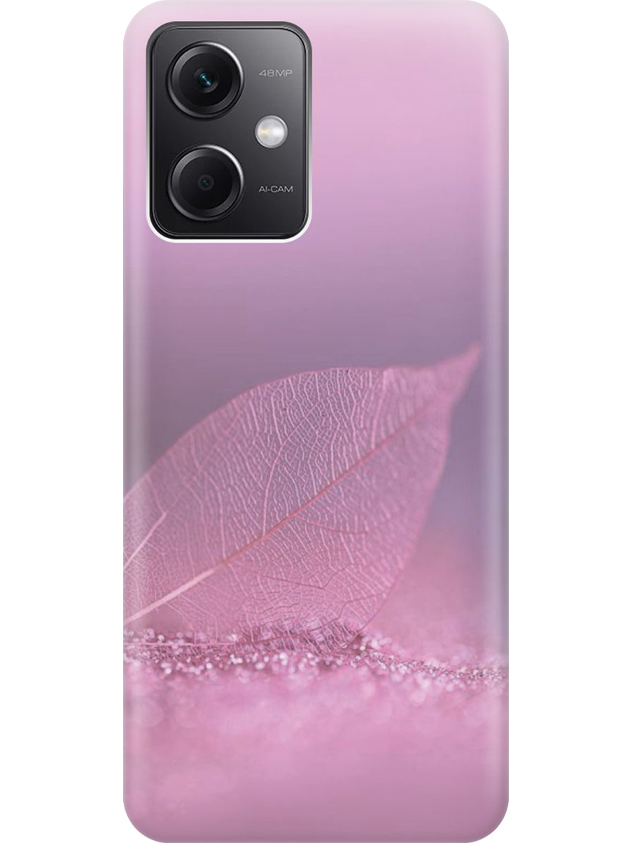 

Силиконовый чехол на Xiaomi Redmi Note 12 с принтом "Листок в розовых блестках", Прозрачный;розовый;фиолетовый, 762098322