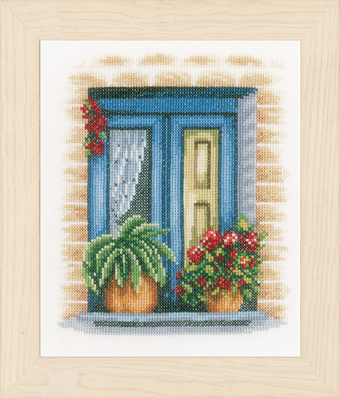 

Набор для вышивания на хлопке LANARTE "Blue window", арт.PN 0167121