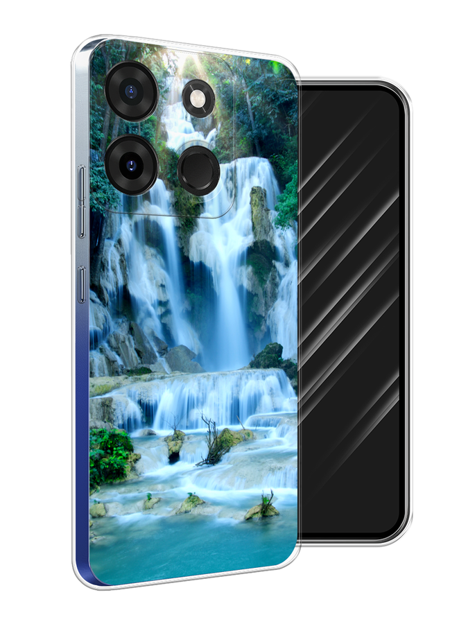 

Чехол Awog на Infinix Smart 7 Plus "Водопад 8", Голубой;зеленый, 3103950-4