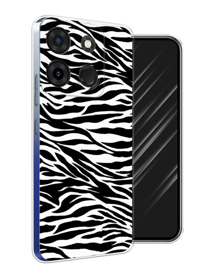 

Чехол Awog на Infinix Smart 7 Plus "Принт зебра", Белый;серый;черный, 3103950-7