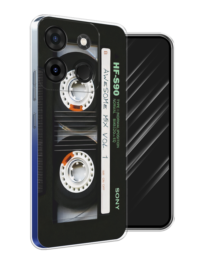 

Чехол Awog на Infinix Smart 7 Plus "Кассета", Черный, 3103950-10