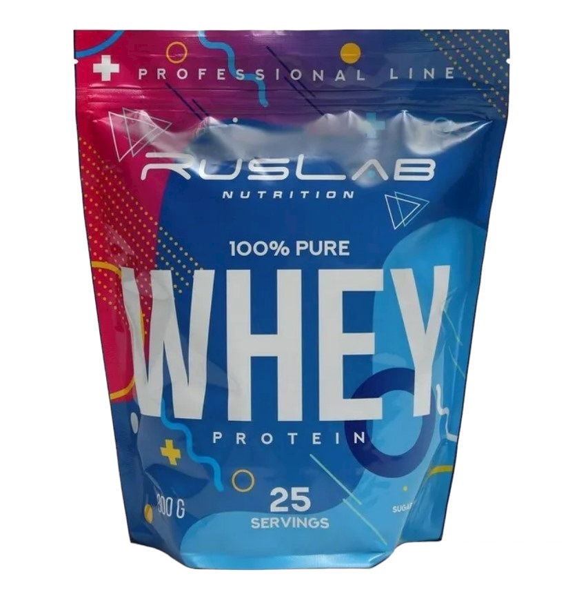 Протеин RusLabNutrition Whey Protein 75 %, ваниль, 800 г