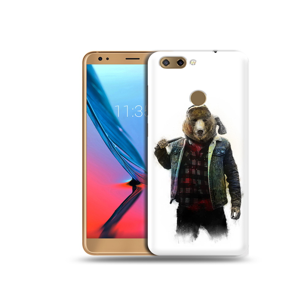Чехол MyPads Tocco для ZTE Blade V9 медведь с топором (PT106427.464.469)