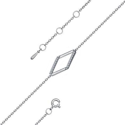 

Браслет из серебра с фианитом АЛЬКОР 05-2983_00КЦ-00, 05-2983_00КЦ-00