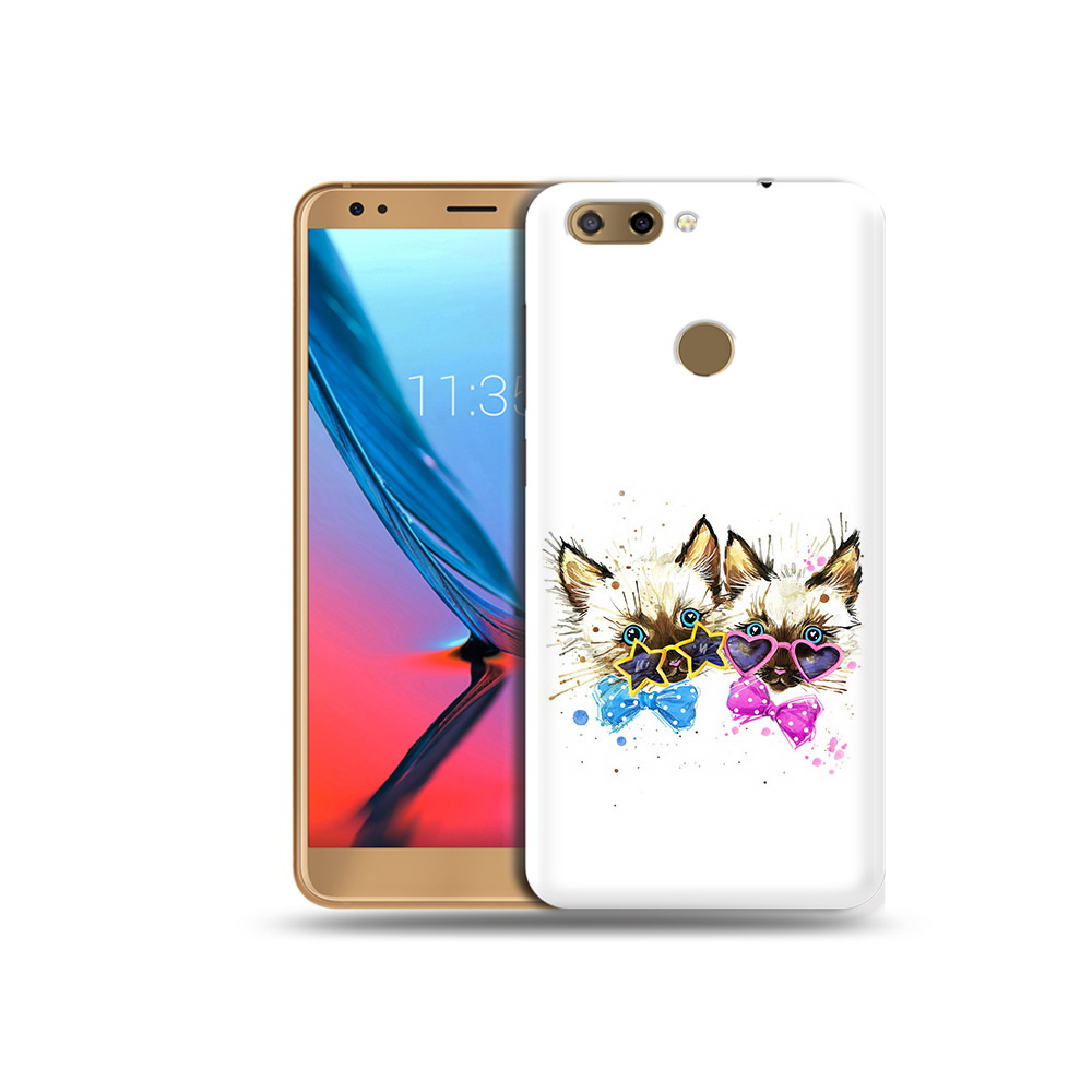 

Чехол MyPads Tocco для ZTE Blade V9 милые котята (PT106427.464.474), Прозрачный, Tocco