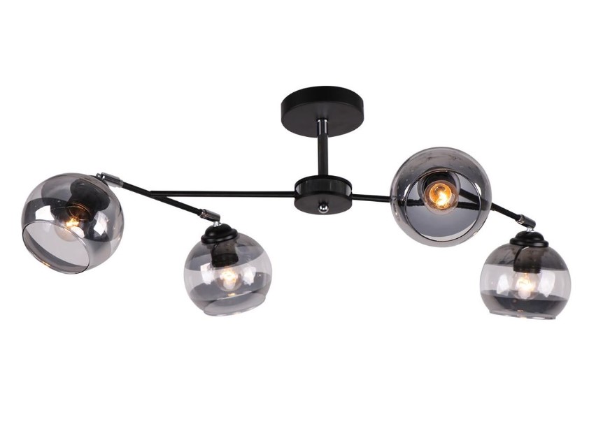 

Люстра IMEX потолочная 4x60Вт E27 MD.9460-4-S BK+CH