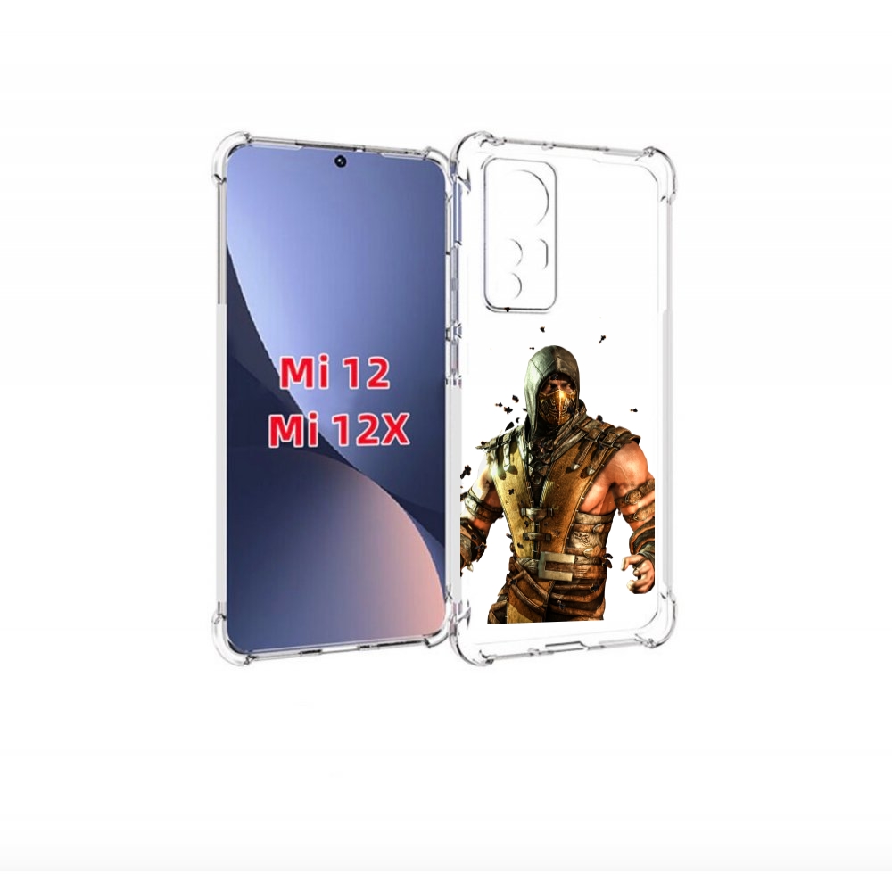 

Чехол бампер MyPads Mortal Kombat scorpion для Xiaomi 12., Прозрачный, Tocco