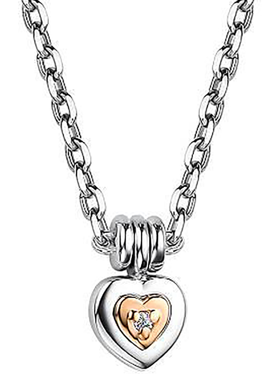 

Колье с 1 бриллиантом из серебра и золота Алкор серебро 06-3007_000Б-00, 06-3007_000Б-00