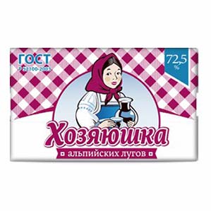 

Спред сливочно-растительный Хозяюшка альпийских лугов 72,5% СЗМЖ 200 г