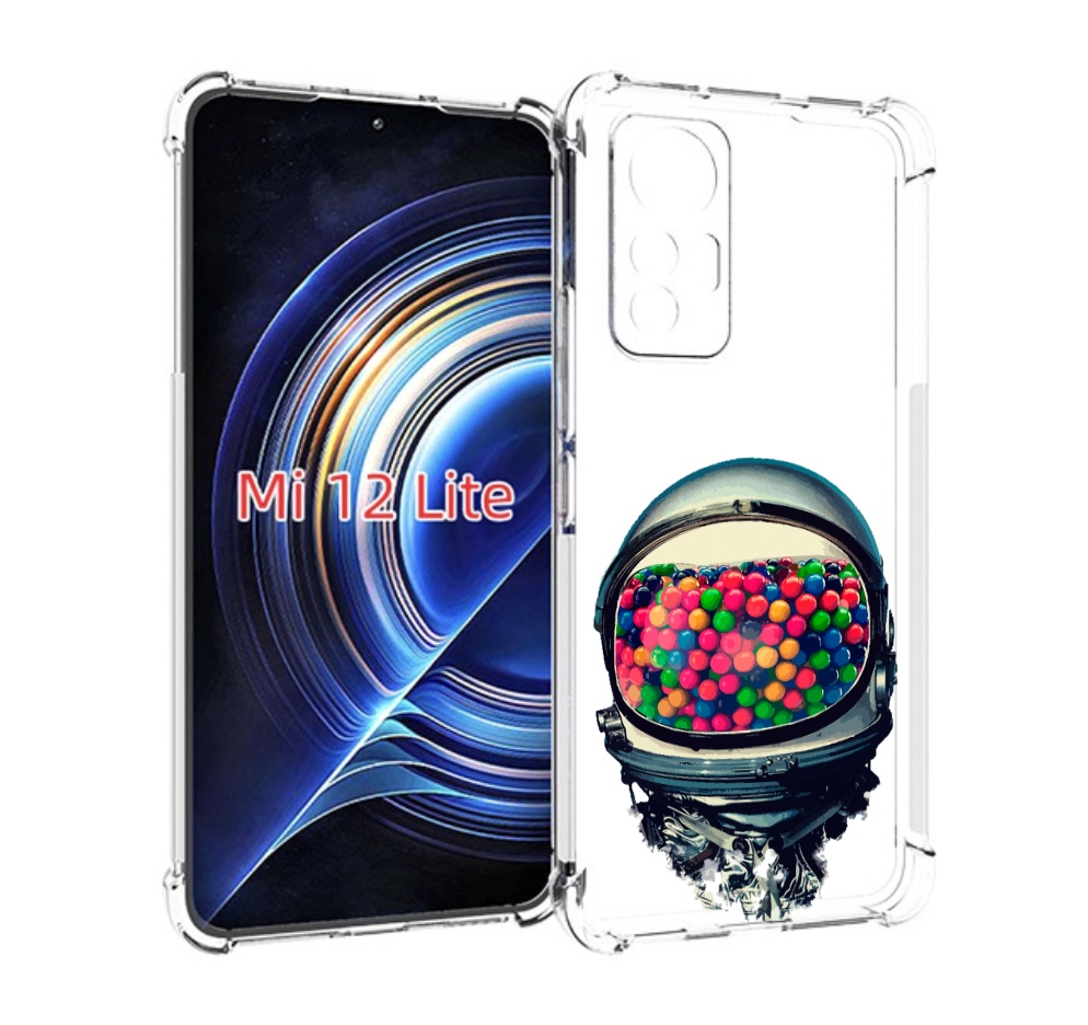 

Чехол MyPads шлем космонавта для Xiaomi 12 Lite, Прозрачный, Tocco