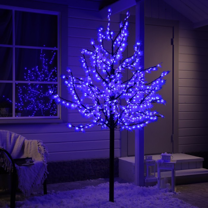 

Светодиодное дерево Клен 2 м, 900 LED, постоянное свечение, 220 В, свечение синее