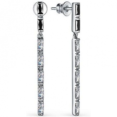 

Серьги с 14 фианитами из серебра Алкор серебро 02-2950_КЦ10-00, 02-2950_КЦ10-00