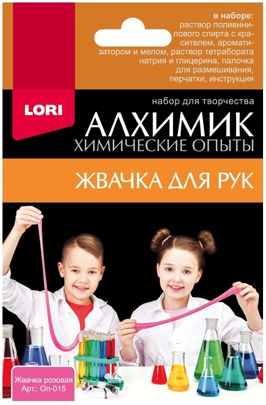 фото Набор "химические опыты. жвачка для рук, розовая" lori