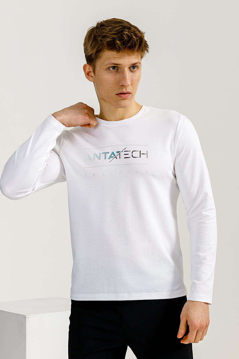 

Лонгслив мужской Anta Training Ecocozy 852317405 белый S, Training Ecocozy 852317405