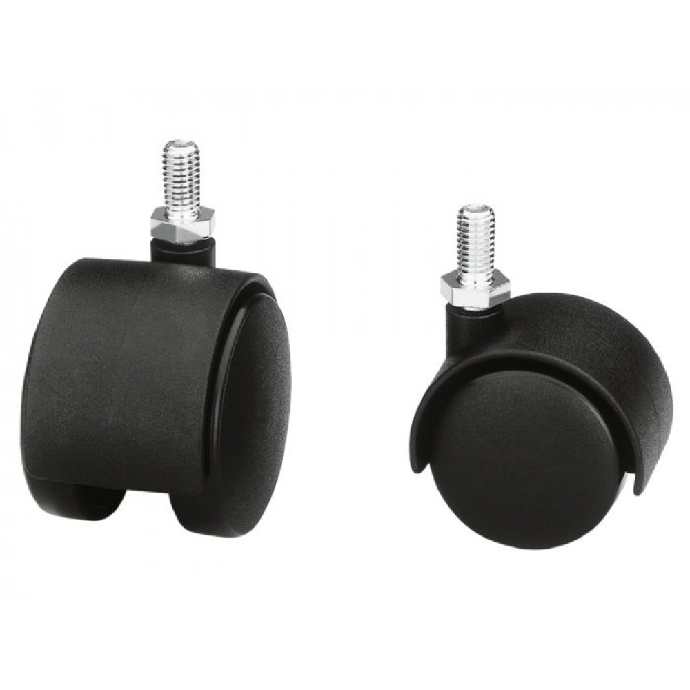 Amig Колесо мебельное черное ДИАМ.40ММ 1501-40