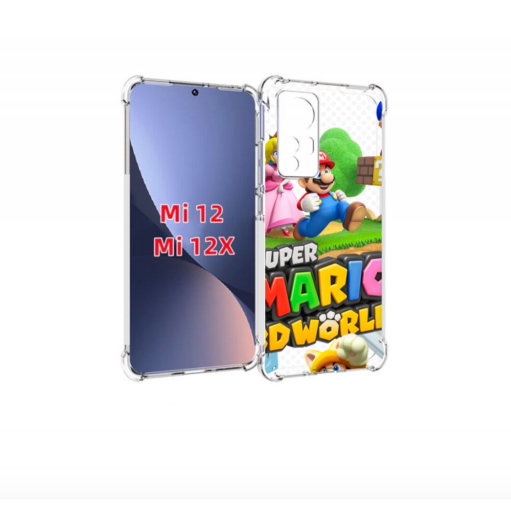 

Чехол-бампер MyPads Super Mario 3D World для Xiaomi 12/Xiaomi 12, Прозрачный, Tocco