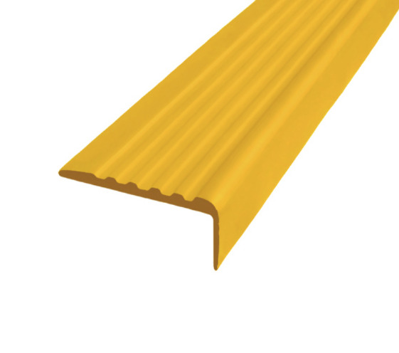 фото Противоскользящая накладка на ступени + клеевой состав, угол 44ммх19мм, желтый, 12,5м safetystep
