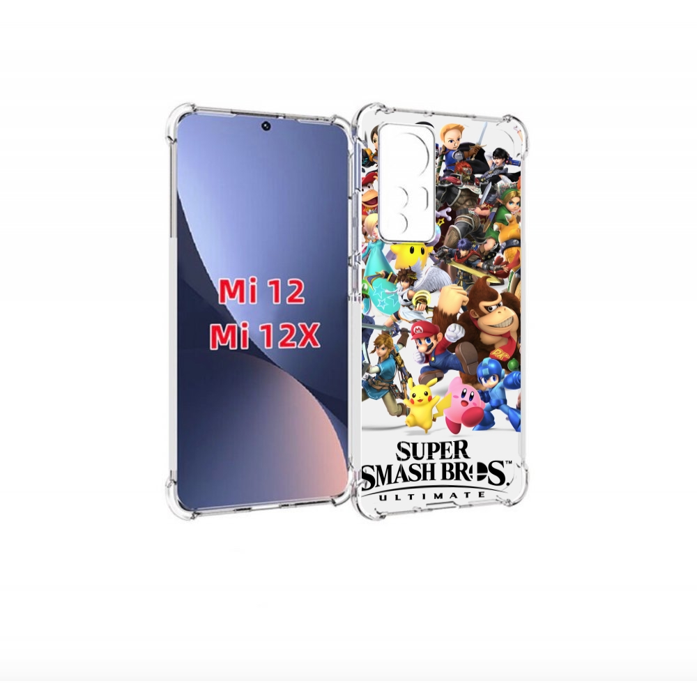 

Чехол-бампер MyPads Super Smash Bros для Xiaomi 12/Xiaomi 12X пр, Прозрачный, Tocco