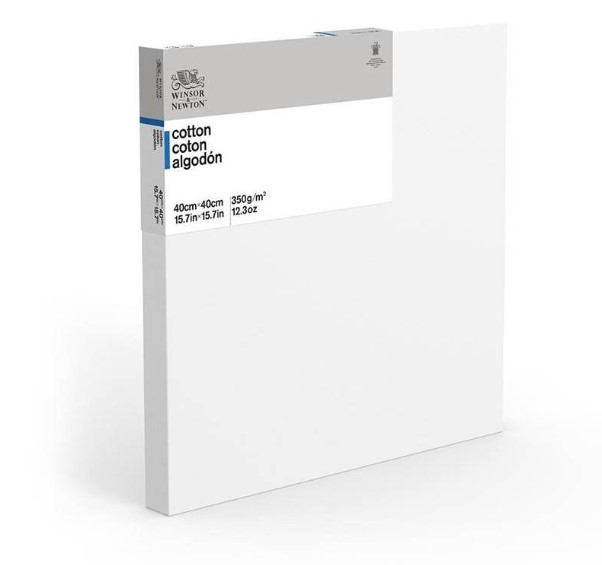 

Холст на подрамнике грунтованный Winsor & Newton 40х40 см, хлопок 100%, широкий подрамник