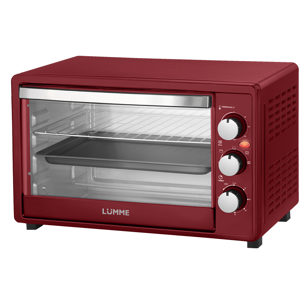 

Мини-печь LUMME LU-1709 красный, LU-1709