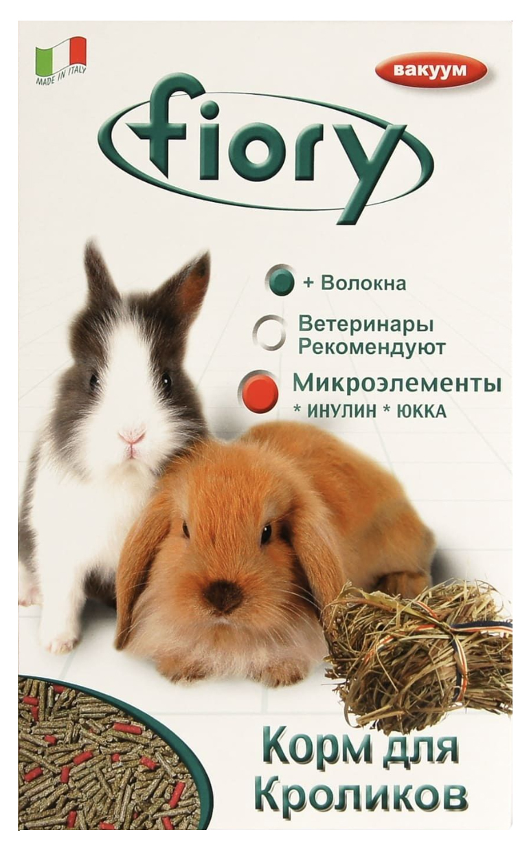 Корм-гранулы для кроликов Fiory Pellettato, 4 шт по 850 г