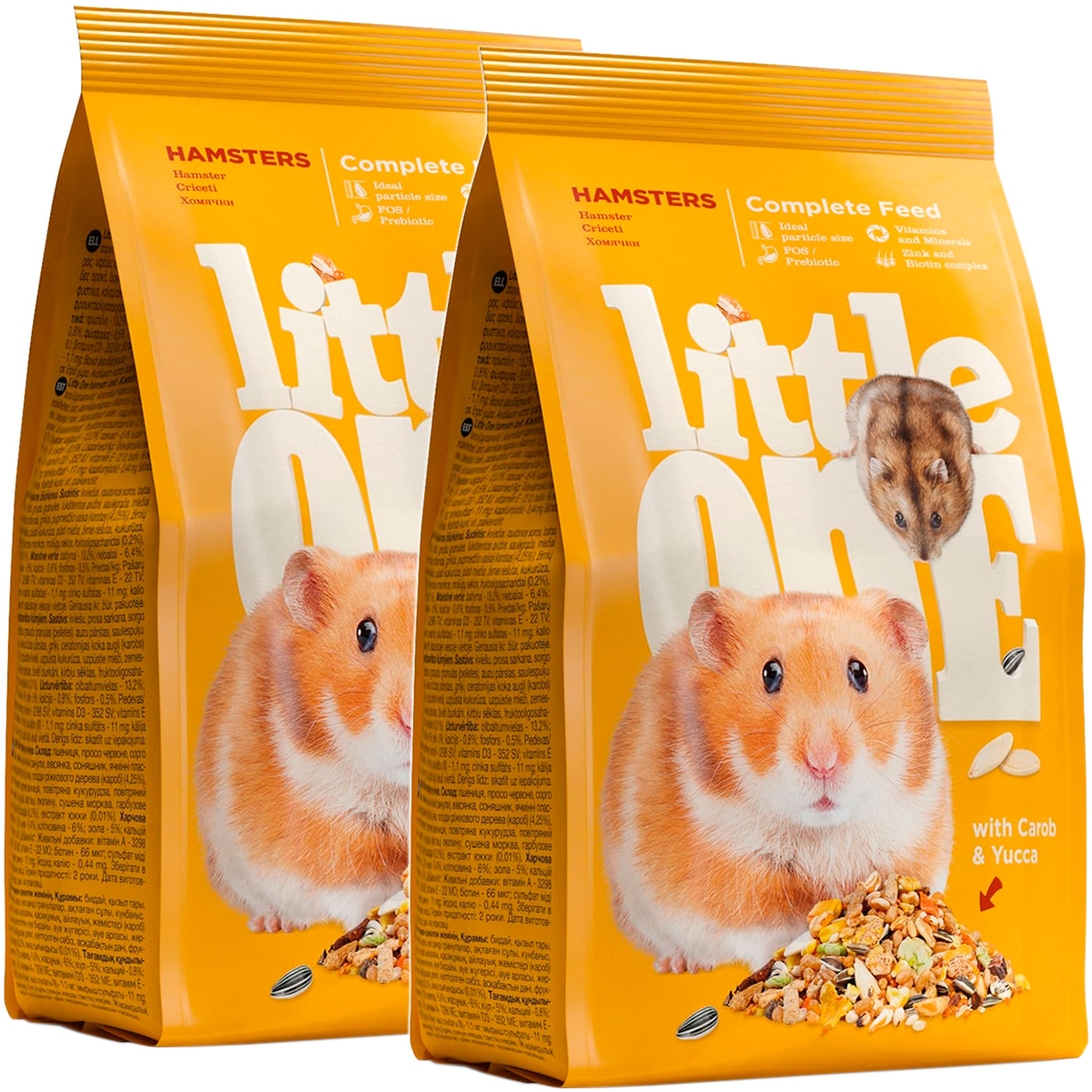 

Сухой корм для хомяков Little One, HAMSTERS, 900 г, 2 шт