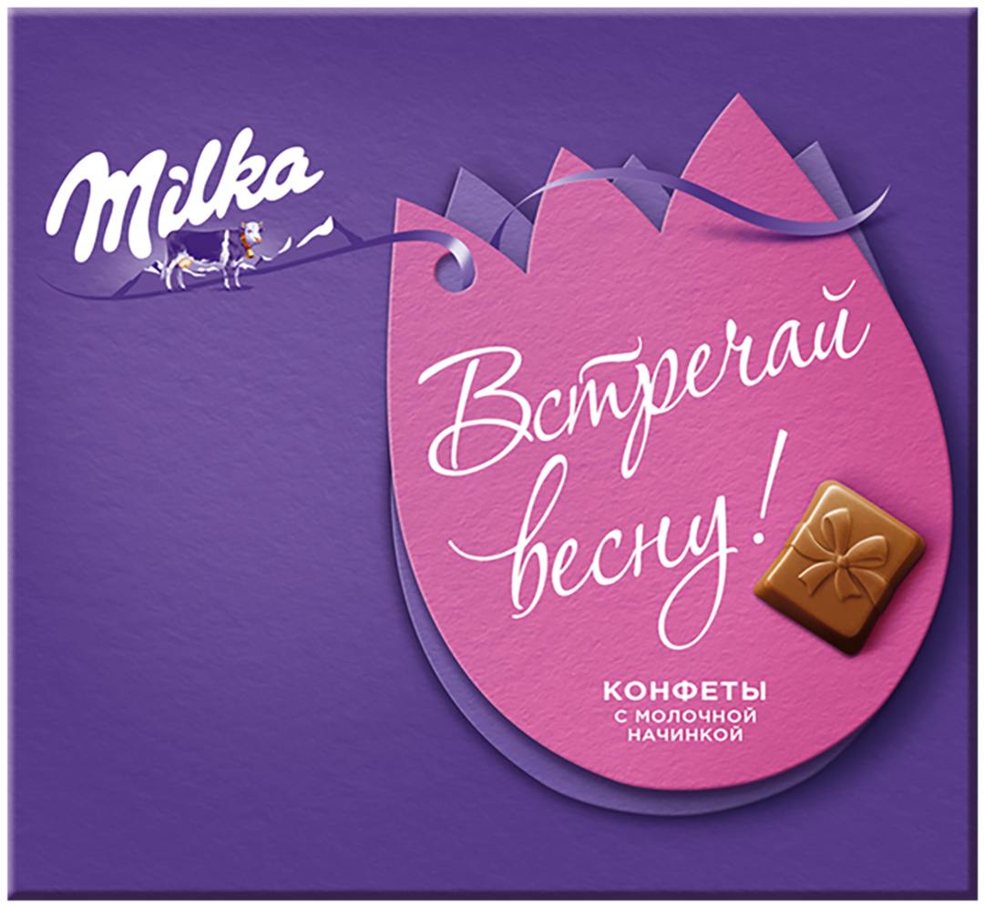 

Конфеты Milka Встречай весну с молочной начинкой 110 г