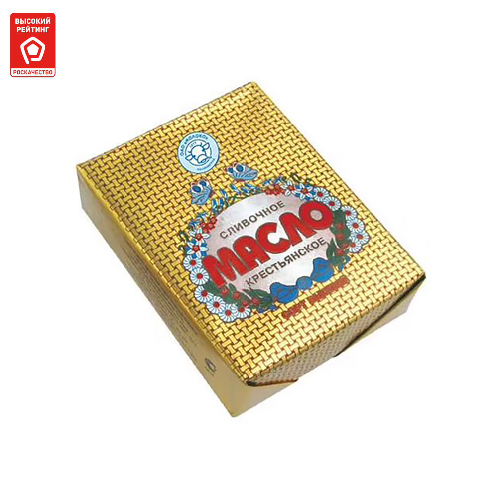 

Масло крестьянское 72.5% бзмж 180 г фольга молоко россия
