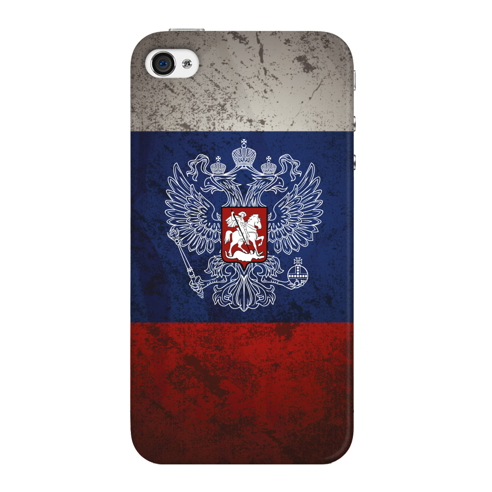 

Чехол Deppa Art Case Patriot флаг для Apple iPhone 4/4S + защитная пленка, Разноцветный, Art Case