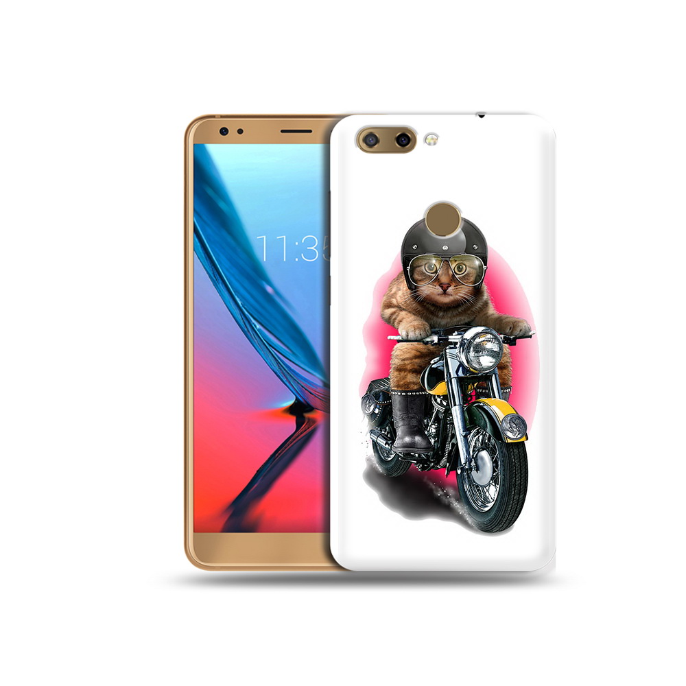 

Чехол MyPads Tocco для ZTE Blade V9 мото-кот (PT106427.464.485), Прозрачный, Tocco