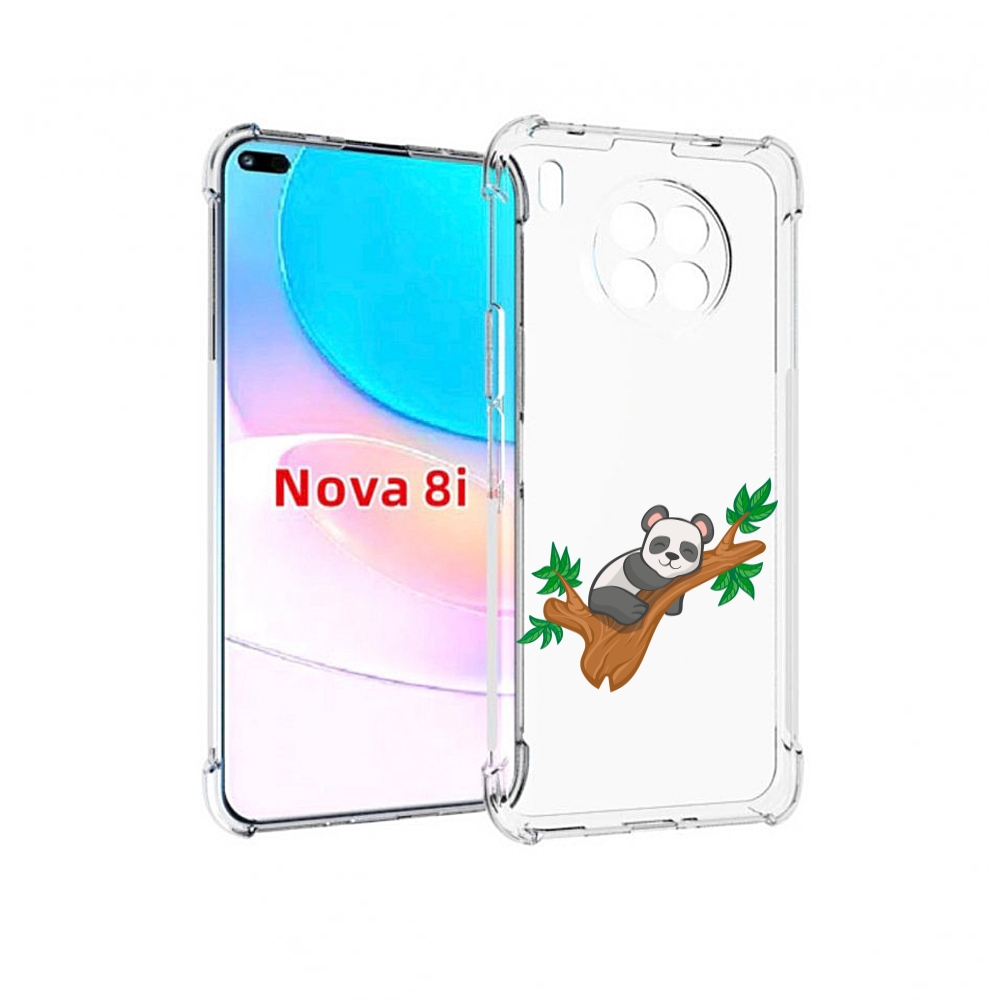 

Чехол бампер MyPads панда-на-деревце для Huawei Nova 8i, Прозрачный, Tocco