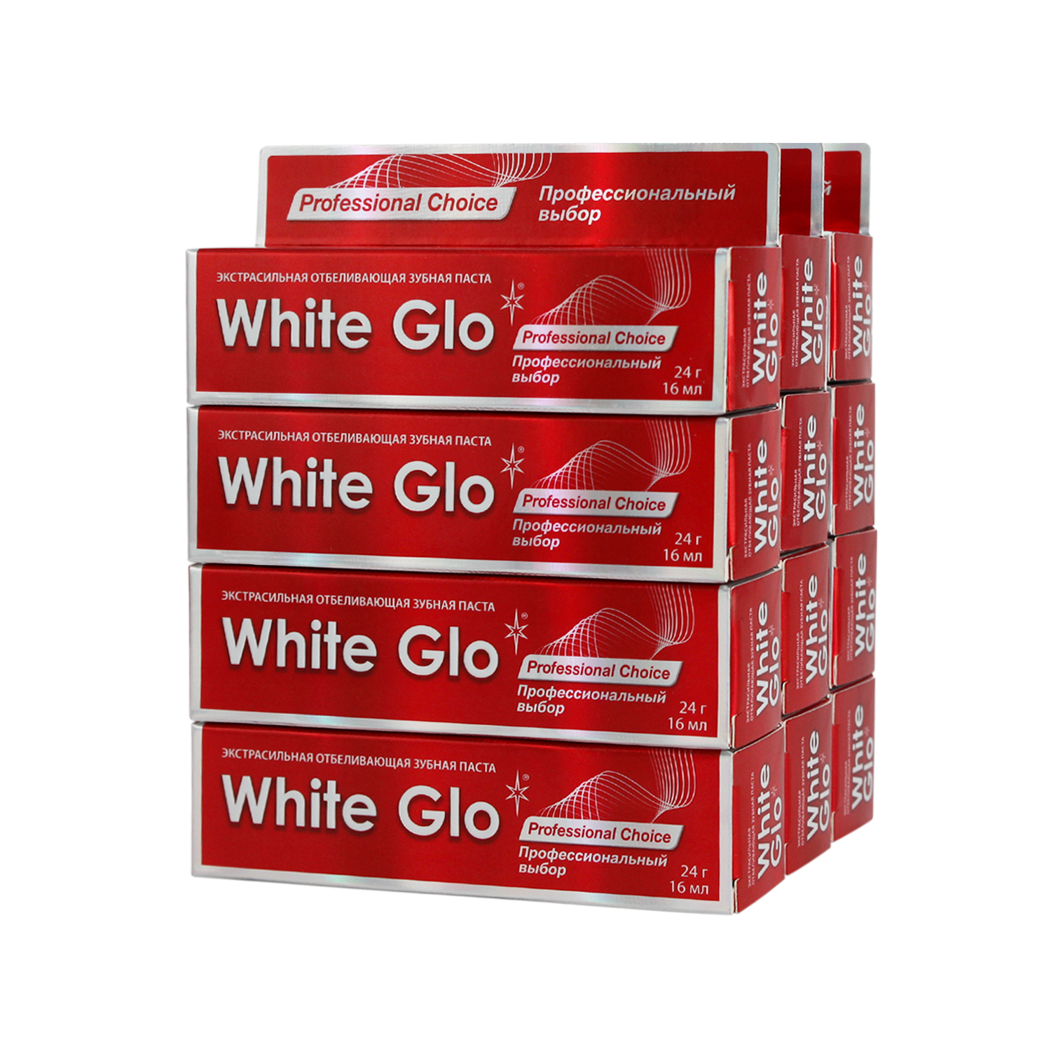 Зубная паста 24 грамма , White Glo отбеливающая профессиональный выбор 12 шт. white secret отбеливающая зубная паста gold 75