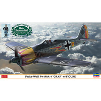 фото 07492 hasegawa 1/48 самолёт focke-wulf fw190a-4 'graf' с фигуркой academy