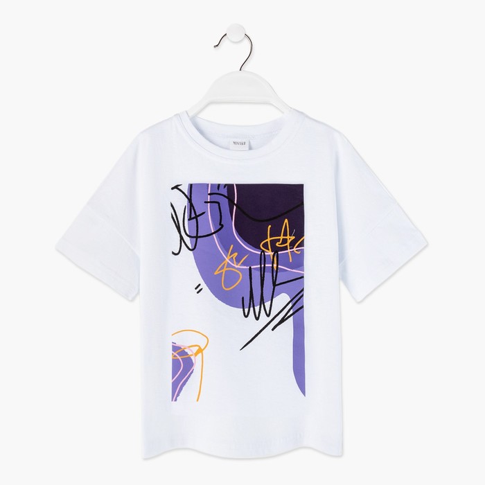 

Футболка детская MINAKU Colors, белый/фиолетовый, 146, MINAKU: Exclusive print