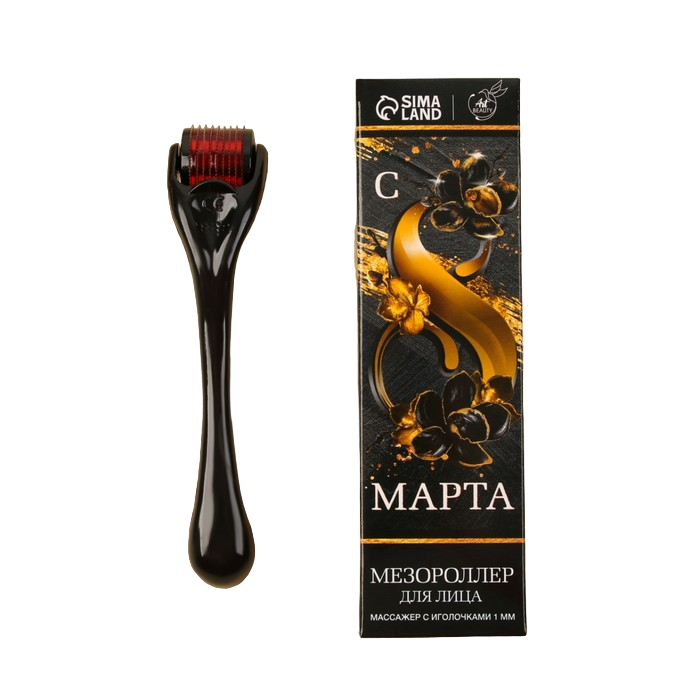 

Мезороллер «С 8 марта» 1 мм 540 игл, Art beauty_массажеры
