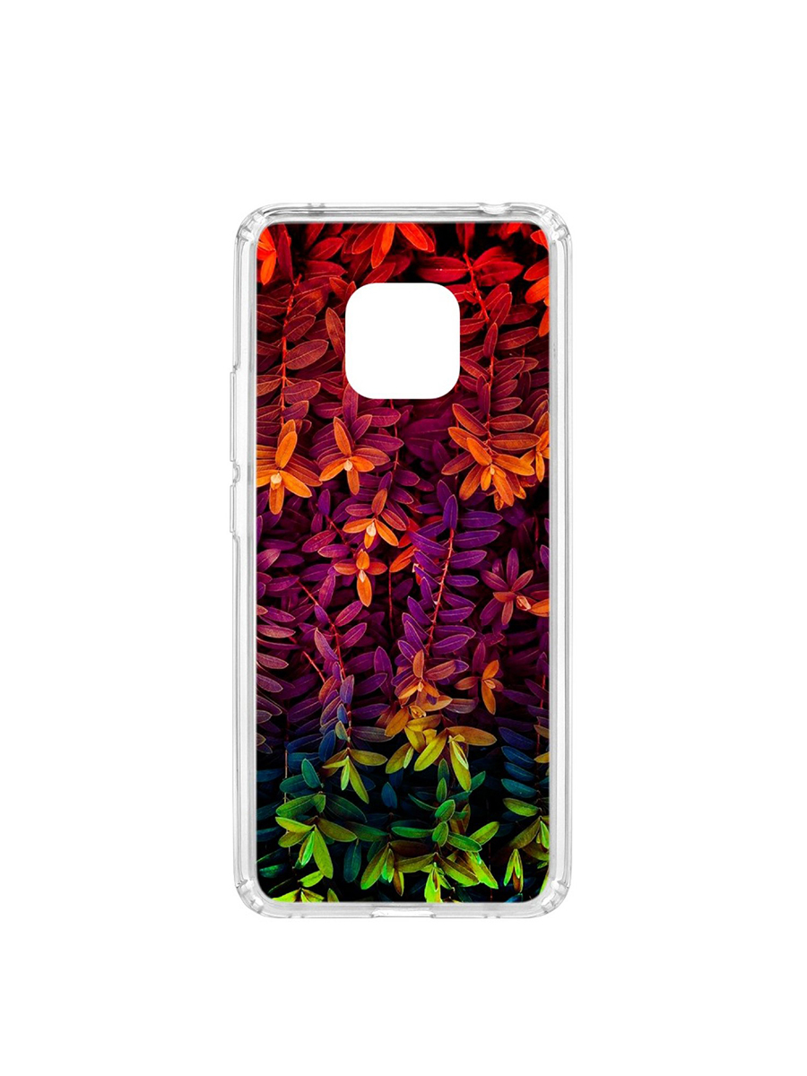 фото Чехол на huawei mate 20 pro kruche print neon leaves кruче