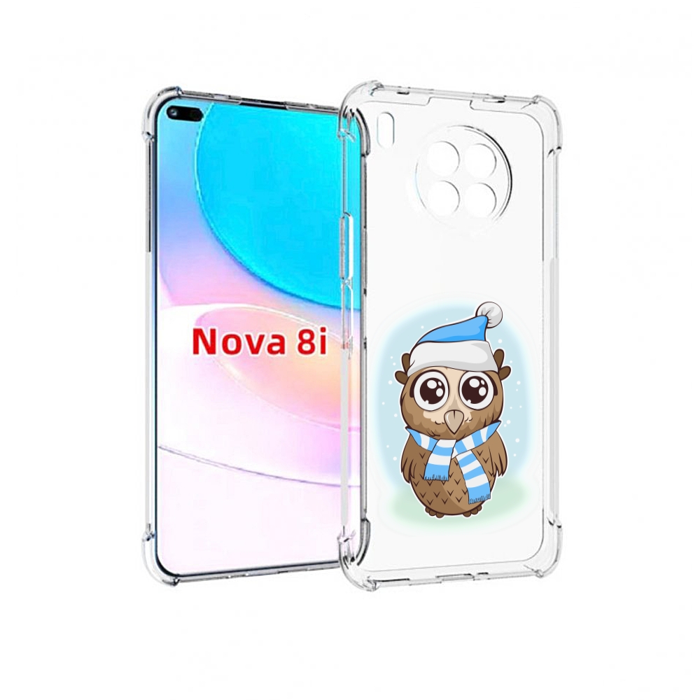 

Чехол бампер MyPads сова-в-шарфике-и-шапке для Huawei Nova 8i, Прозрачный, Tocco