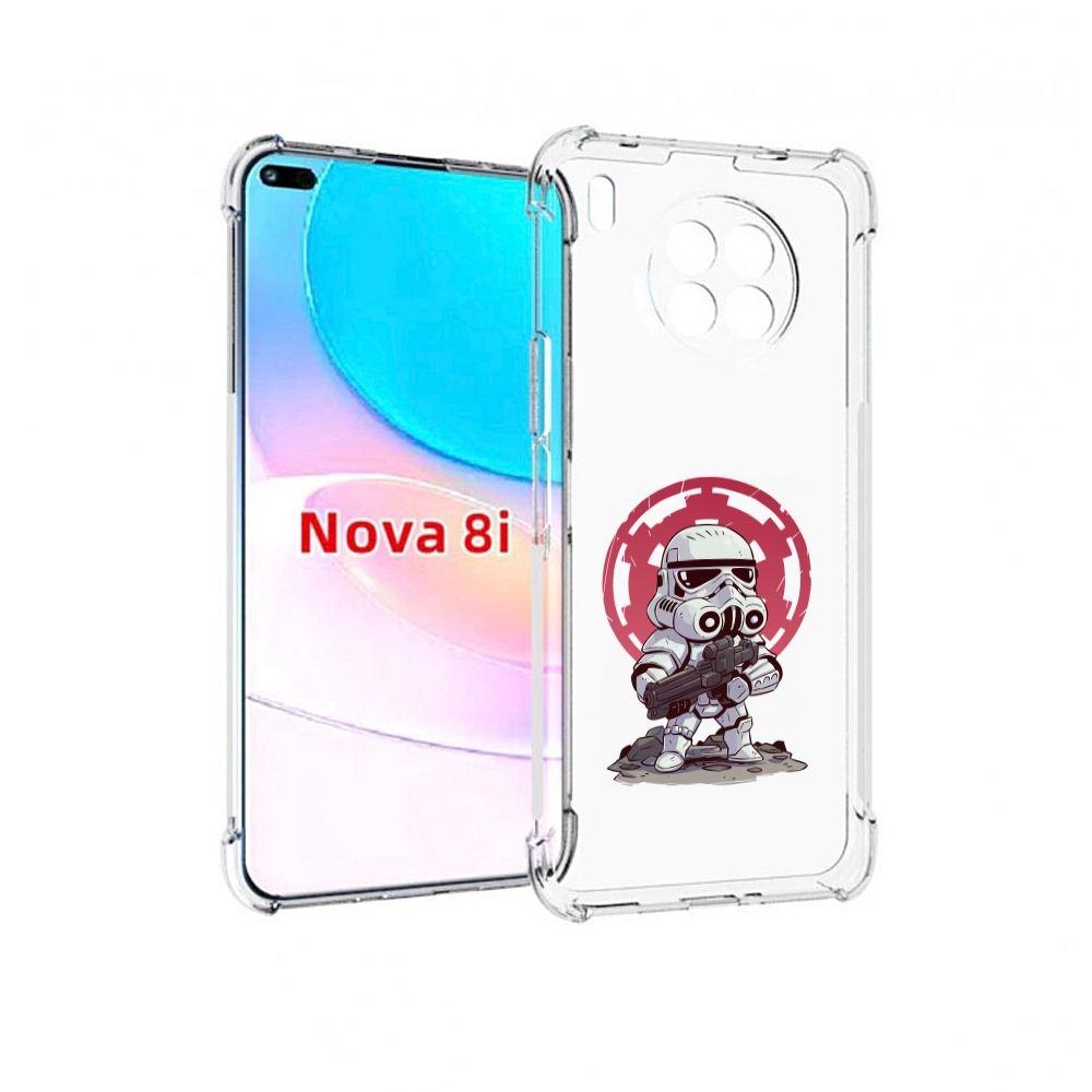 

Чехол бампер MyPads солдат-из-старварс для Huawei Nova 8i, Прозрачный, Tocco