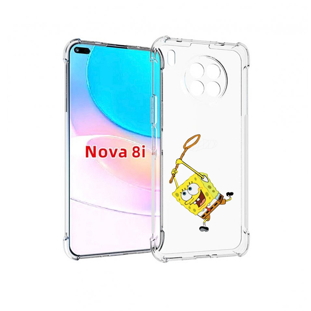 

Чехол бампер MyPads спанчбоб-с-сочком для Huawei Nova 8i, Прозрачный, Tocco